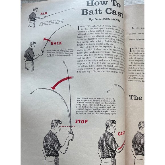 Vintage Field & Stream Magazine July 1958 Edition Fishing & Outdoors Bob Kuhn - Picture 8 of 12